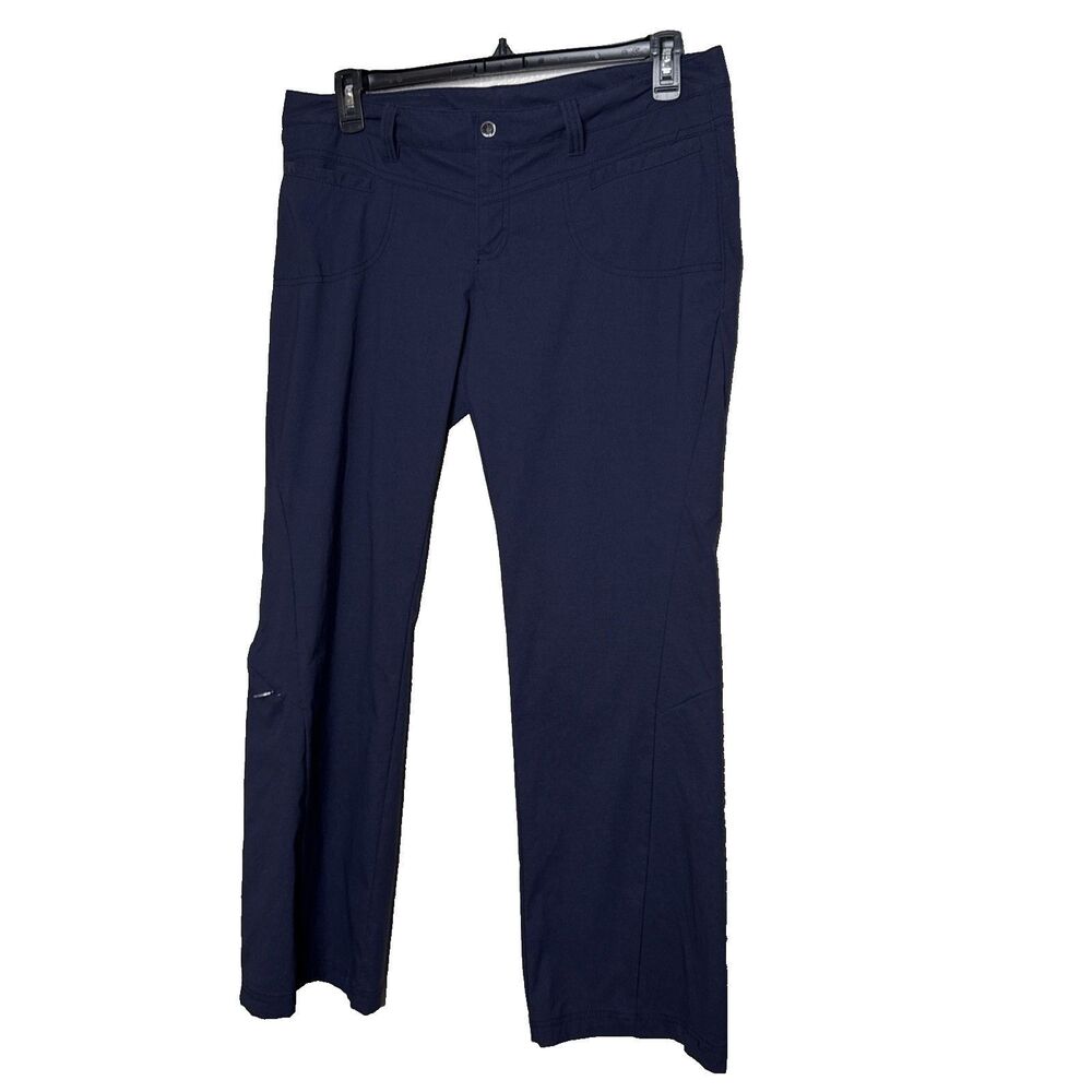 ATHLETA Dipper Pants Size 14P 153101 30" Inseam Petite 14 Blue Leg Pocket